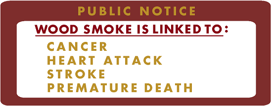 wood smoke public notice