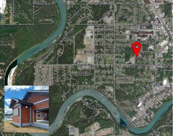 Satellite photo of sensor location with overlaid image closeup of the sensor.