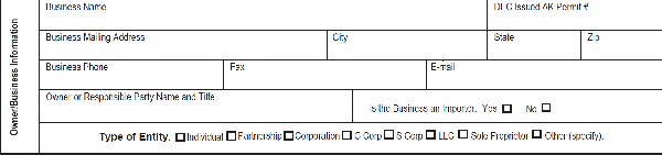 Seafood Processor And Ice Manufacturer Permit Application Instructions