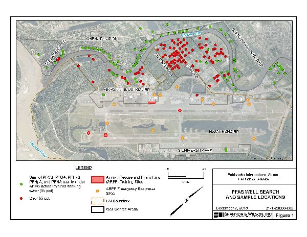 Fairbanks International Airport PFAS groundwater contamination