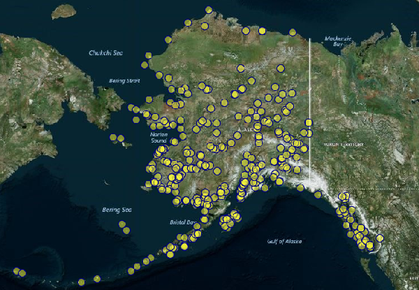 Contaminated sites map