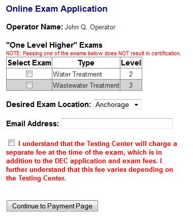 Online Exam Steps