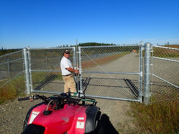 Locked Landfill Gate