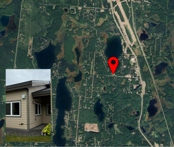 Satellite photo of sensor location with overlaid image closeup of the sensor.