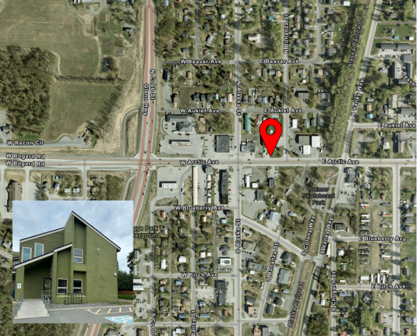 Satellite photo of sensor location with overlaid image closeup of the sensor.