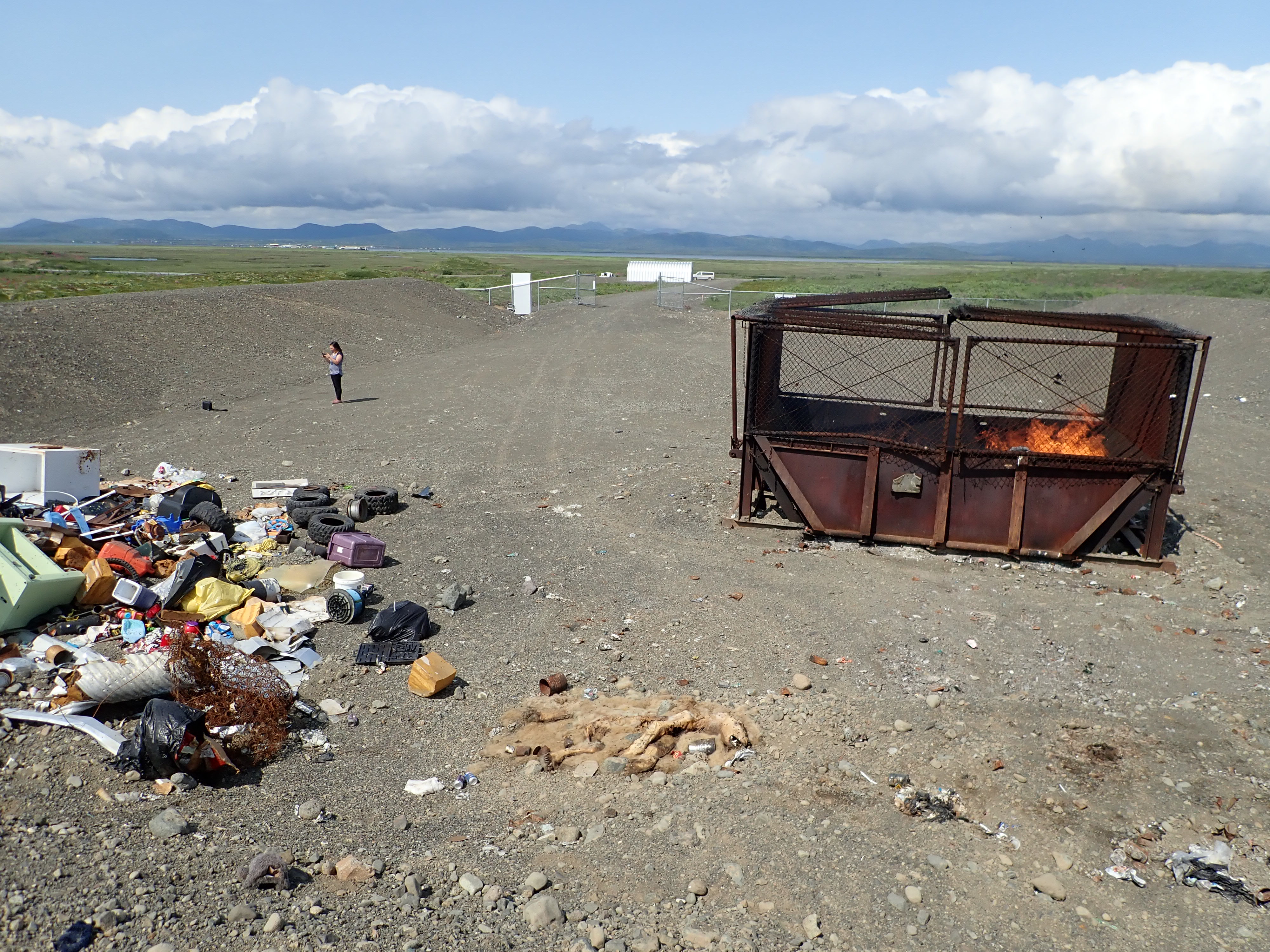 Waste stored away from burn unit